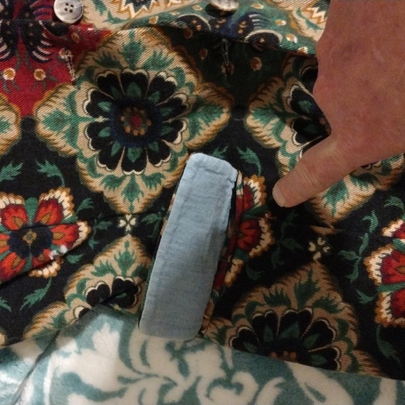 VTG Cambridge Dry Goods Denim Floral Vest Sz 8 Boho Country Western NWT 90's - Picture 10 of 11